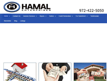 Tablet Screenshot of hamalbuyshouses.com